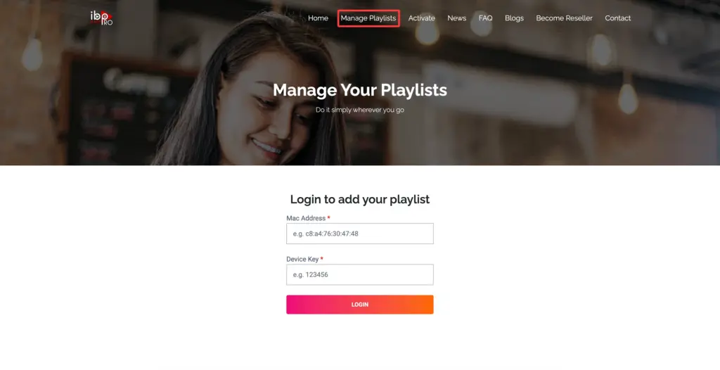 Manage playlists