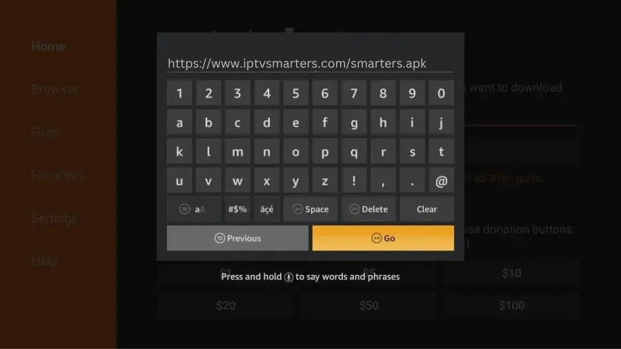 Type URL