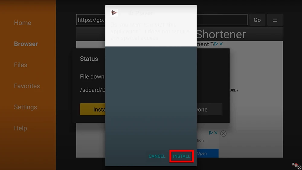 Install app