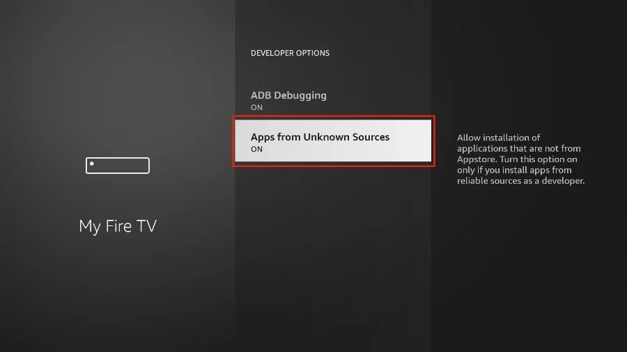 Apps from Unknown Sources