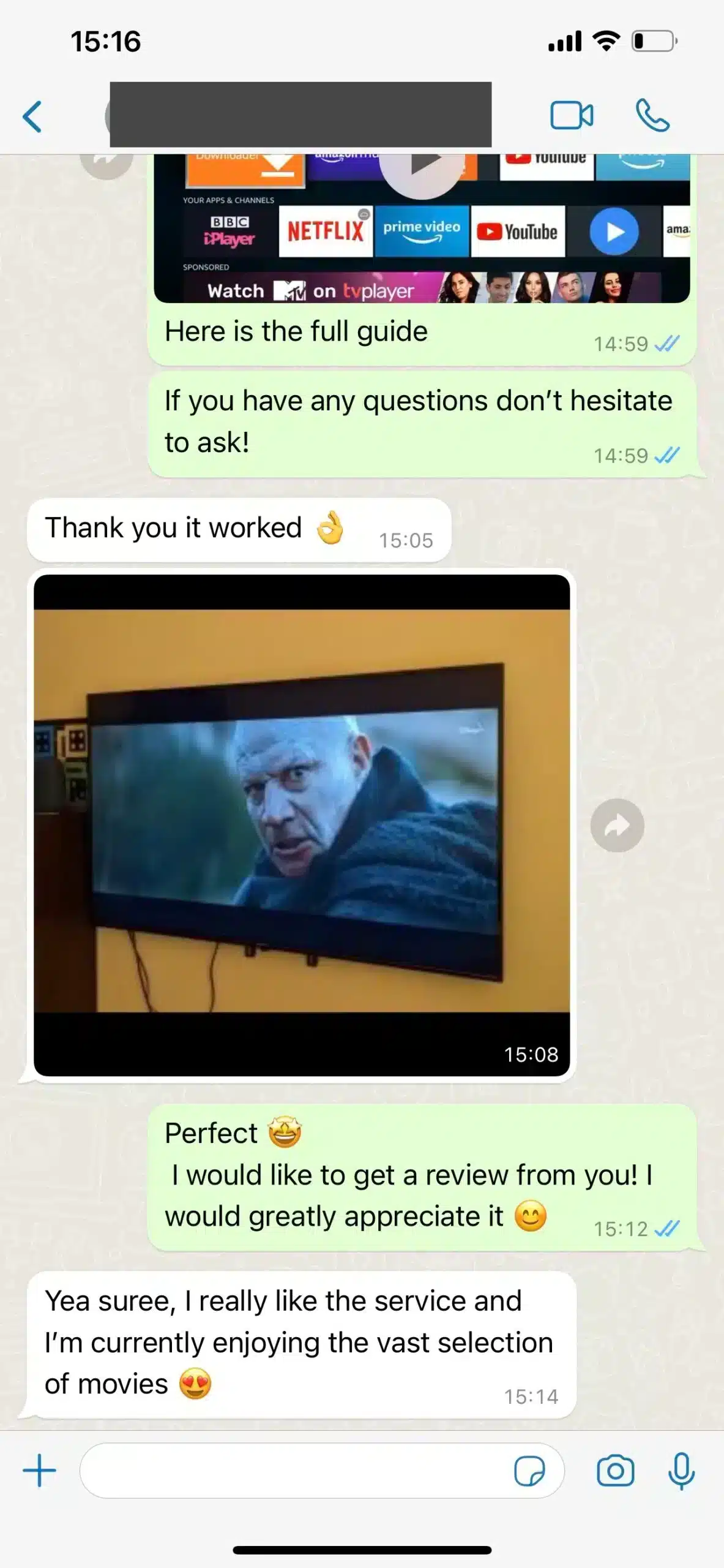 WhatsApp conversation 1