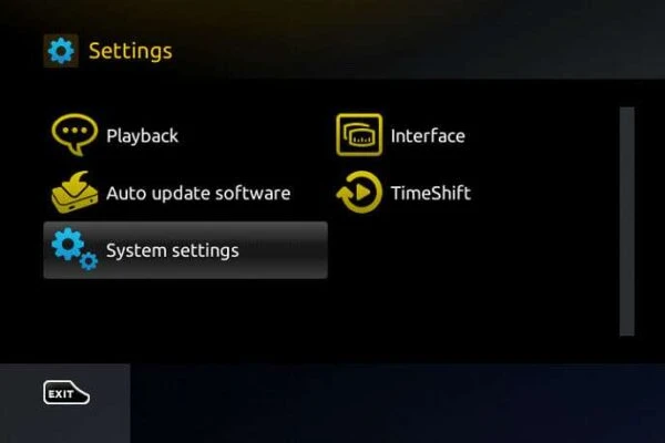 Go to settings